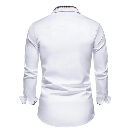 Chic Patchwork Men's Shirts