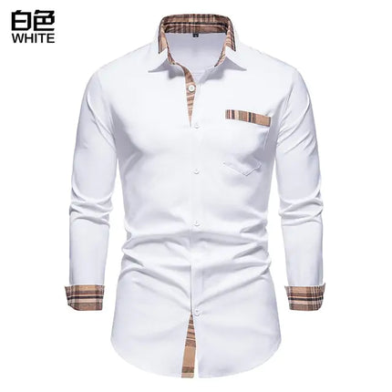 Chic Patchwork Men's Shirts