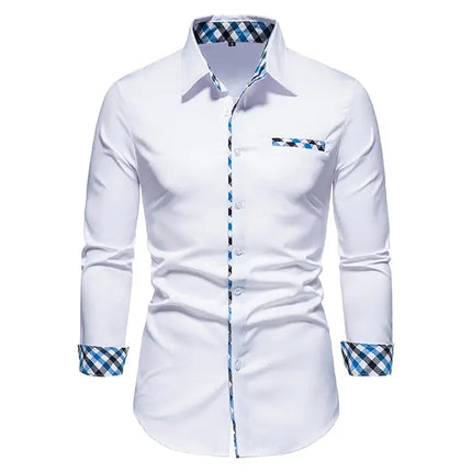Chic Patchwork Men's Shirts