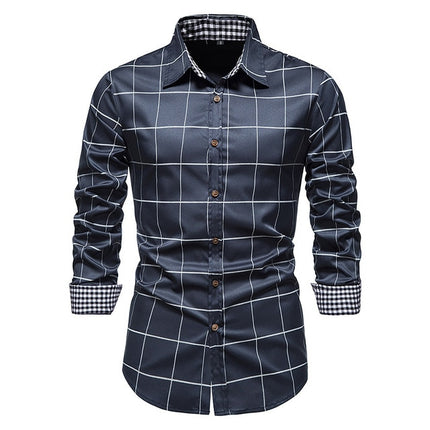 Chic Patchwork Men's Shirts