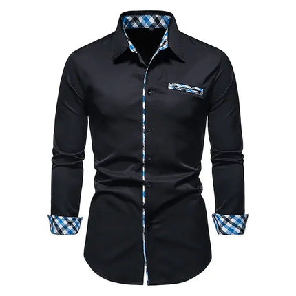 Chic Patchwork Men's Shirts