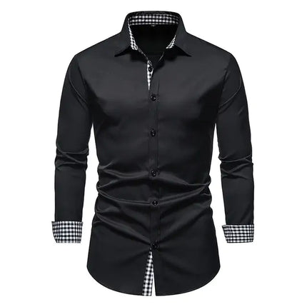 Chic Patchwork Men's Shirts