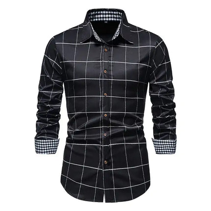 Chic Patchwork Men's Shirts