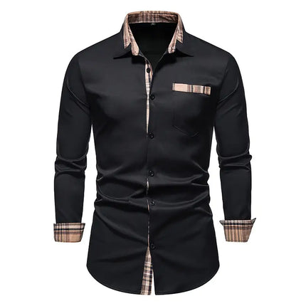 Chic Patchwork Men's Shirts