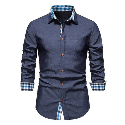 Chic Patchwork Men's Shirts