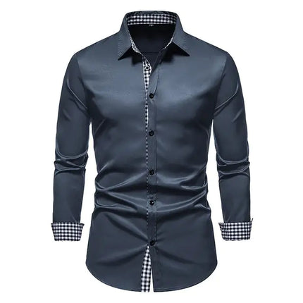Chic Patchwork Men's Shirts