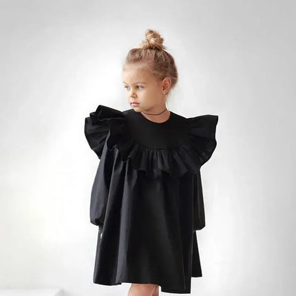 Ruffle Princess Dress | Long Sleeve Ruffle Dress | eShopLovers