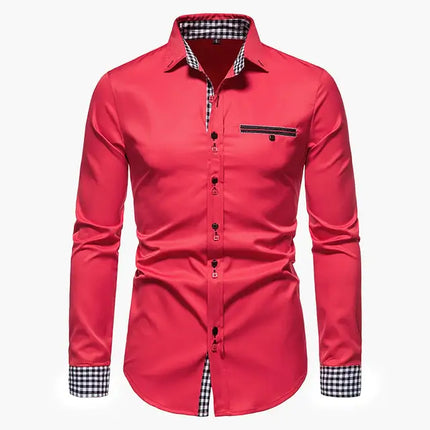 Chic Patchwork Men's Shirts