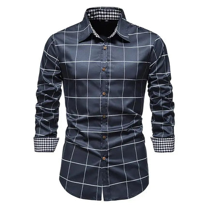 Chic Patchwork Men's Shirts