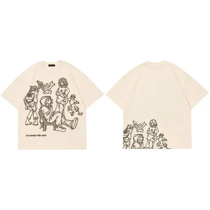 Harajuku Cat Girl Kanji Tee