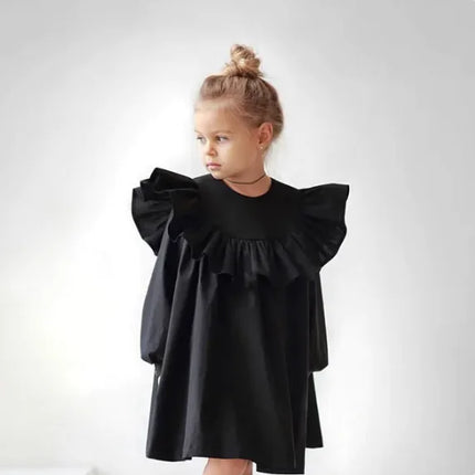 Ruffle Princess Dress | Long Sleeve Ruffle Dress | eShopLovers
