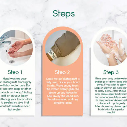 Silk Exfoliating Bath Gloves