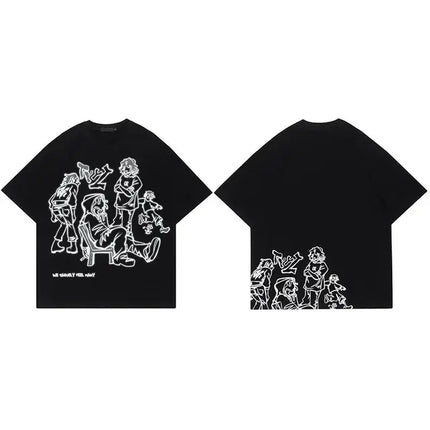 Harajuku Cat Girl Kanji Tee