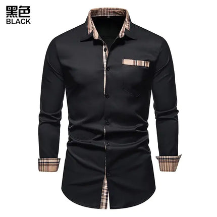 Chic Patchwork Men's Shirts