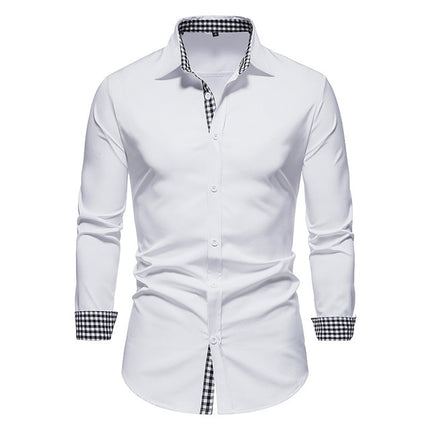Chic Patchwork Men's Shirts