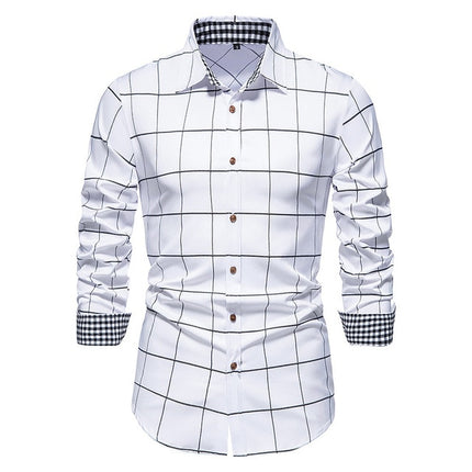 Chic Patchwork Men's Shirts