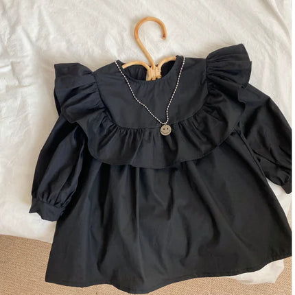 Ruffle Princess Dress | Long Sleeve Ruffle Dress | eShopLovers