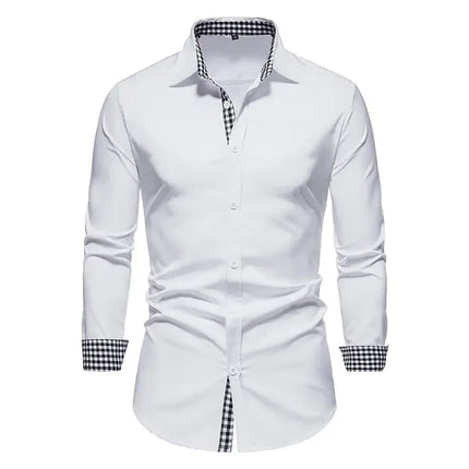 Chic Patchwork Men's Shirts