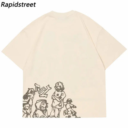 Cat Graphic T-Shirt | Cartoon Graphic T-Shirt | eShopLovers
