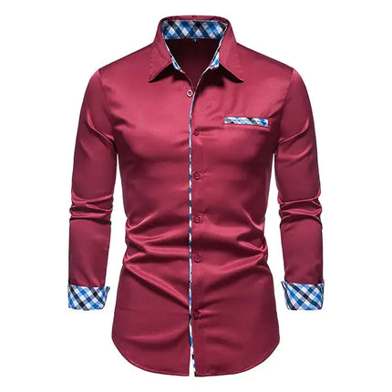 Men's Patchwork Shirts | Patchwork Formal Shirts | eShopLovers