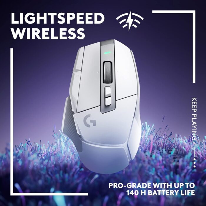 1738421015 Logitech G502 X Lightspeed Wireless Gaming Mouse LIGHTFORCE hybrid optical mechanical switches HERO 25K gaming sensor compatible with PC macOSWindows White