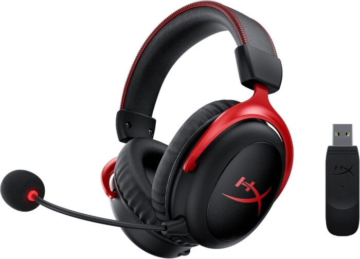 1738421072 HyperX Cloud II Wireless Gaming Headset Red