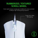 1738421260 Razer DeathAdder Essential Gaming Mouse 6400 DPI Optical Sensor 5 Programmable Buttons Mechanical Switches Rubber Side Grips Mercury White