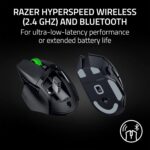 1738421275 Razer Basilisk V3 X HyperSpeed Wireless Gaming Mouse Up to 285 Hr Battery 18K Optical Sensor Mechanical Switches Chroma RGB 9 Programmable Controls Black