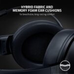 1738421285 Razer Kraken V3 X Wired USB Gaming Headset Lightweight Build Triforce 40mm Drivers HyperClear Cardioid Mic 7.1 Surround Sound Chroma RGB Lighting Black