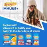 1738421553 Emergen C Immune Triple Action Immune Support Powder BetaVia R 1000mg Vitamin C B Vitamins Vitamin D and Antioxidants Super Orange – 50 Count