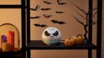 1738421836 Echo Dot Bundle Includes Echo Dot 5th Gen 2022 release Deep Sea Blue and Limited Edition Disney Jack Skellington Shell