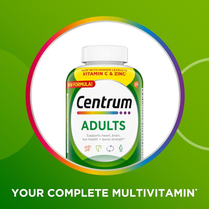 1738421870 Centrum Adult MultivitaminMultimineral Supplement with Antioxidants Zinc Vitamin D3 and B Vitamins Gluten Free Non GMO Ingredients 200 Count