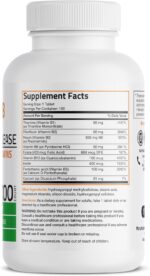 1738421934 Bronson Super B Vitamin B Complex Sustained Slow Release Vitamin B1 B2 B3 B6 B9 Folic Acid B12 Contains All B Vitamins 100 Tablets