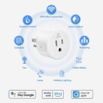 1738477953 EIGHTREE Smart Plug Smart Home WiFi Outlet Works with Alexa Google Home Smart Socket with Remote Control Timer Function 2.4GHz WiFi Only 4 Packs