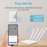 1738477960 EIGHTREE Smart Plug Smart Home WiFi Outlet Works with Alexa Google Home Smart Socket with Remote Control Timer Function 2.4GHz WiFi Only 4 Packs