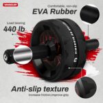 1738482413 VINSGUIR Ab Roller Wheel Abs Core Workout Equipment for Home Gym with Knee Pad Accessories Abdominal Wheel for Full body Strength Training