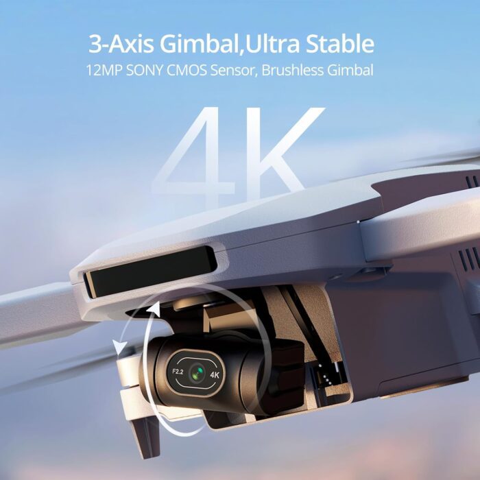 1738482423 Potensic ATOM 3 Axis Gimbal 4K GPS Drone Under 249g 96 Mins Flight Max 6KM Transmission Visual Tracking 4K30FPS QuickShots Lightweight for Adults and Beginners Fly More Combo