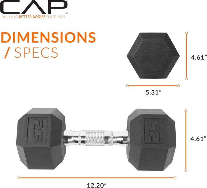 1738482796 CAP Barbell Coated Dumbbell Weight Multiple Options Pairs Sets