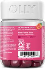 1738572943 OLLY Undeniable Beauty Gummy For Hair Skin Nails Biotin Vitamin C Keratin Chewable Supplement Grapefruit 30 Day Supply 60 Count