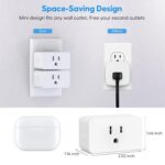 1738574523 Zwave Dimmer Plug 800 Series Dimmable Zwave Outlet Built in Repeater Range Extender Smart Dimmer Plug Need Z Wave Hub Required Compatible Smartthings Alexa and More FCC and ETL 200W