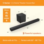 1738585799 Vizio V Series 2.1 Home Theater Sound Bar With Dolby Audio Dts Virtualx Bluetooth Wireless Subwoofer Voice Assistant Compatible Includes Remote Control V21x J8.jpg