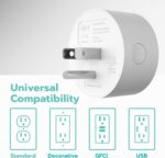 1738585841 KMC Smart Plug Mini 4 Pack Wi Fi Outlets for Smart Home Remote Control Lights and Devices from Anywhere No Hub Required ETL Certified Works with Alexa and Google Home