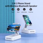 1738586204 Jteman Portable Phone Stand With Speaker Bluetooth Wirelessgifts For Men Womenbirthday For Women Menkitchen Gadgets For Menphone Holder For Desk White.jpg