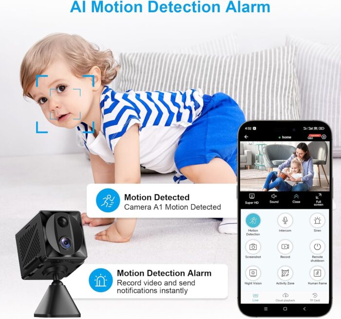 1738586225 Mini Camera Wifi Hidden Spy Camera 5g Wireless Indoor Security Camera4k Surveillance Nanny Cam Pet Camera Car Camera100 Days Battery Life Camera.jpg