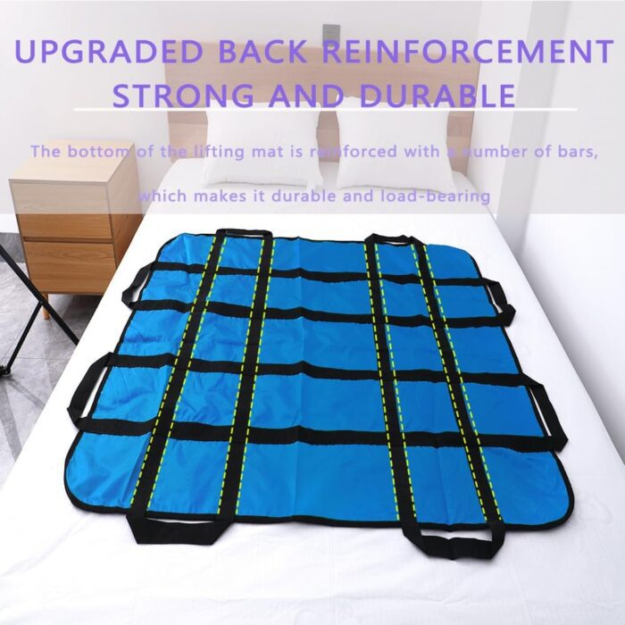 1738586340 Positioning Bed Pad with Handles48 × 40 Transfer Sheet for RepositioningTurning and LiftingWashable Positioning Bed Pads for ElderlyPatientHandicapCaregiver 1