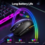 1738586362 Tecknet Wireless Gaming Mouse 8000 Dpi Optical Sensor Rgb Backlit Ultra Lightweight 6 Programmable Buttons Rechargeable 2.4g Cordlesswired Mouse 100hrs Battery Life For Laptop Pc Mac Black.jpg