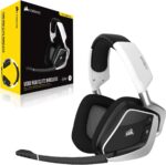 1738586580 Corsair VOID RGB ELITE Wireless Gaming Headset 7.1 Surround Sound Discord Certified iCUE Compatible PC Mac PS5 PS4 White