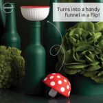 1738586597 OTOTO Mushroom Foldable Small Kitchen Funnel with Wide Mouth for Jars. Bottle Liquid Transfer Silicone 100 Food Safe BPA Free Dishwasher Safe