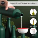 1738586602 OTOTO Mushroom Foldable Small Kitchen Funnel with Wide Mouth for Jars. Bottle Liquid Transfer Silicone 100 Food Safe BPA Free Dishwasher Safe