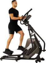 1738586639 Sunny Health Fitness Elliptical Trainer Machine wBuilt in Pulse Sensor Low Impact Cardio Exerciser Full Body Cross Training for Home Optional Free SunnyFit App Link Electric w300LB Load